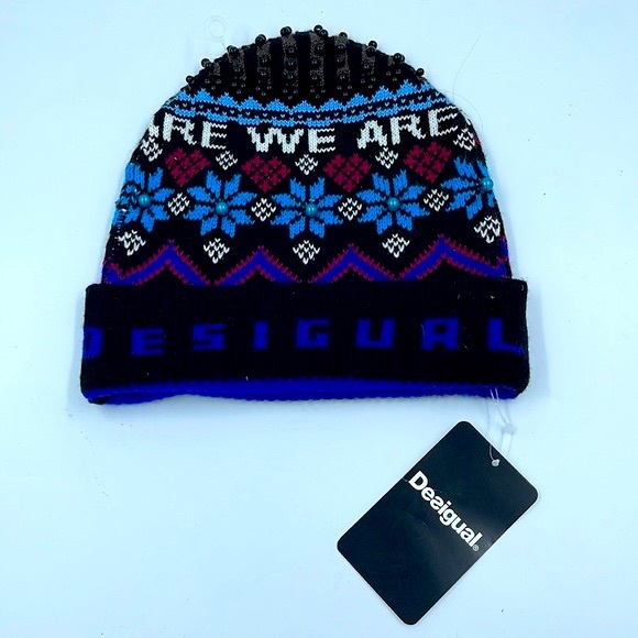 Desigual Accessories - Desigual Winter Blue Hat One Size